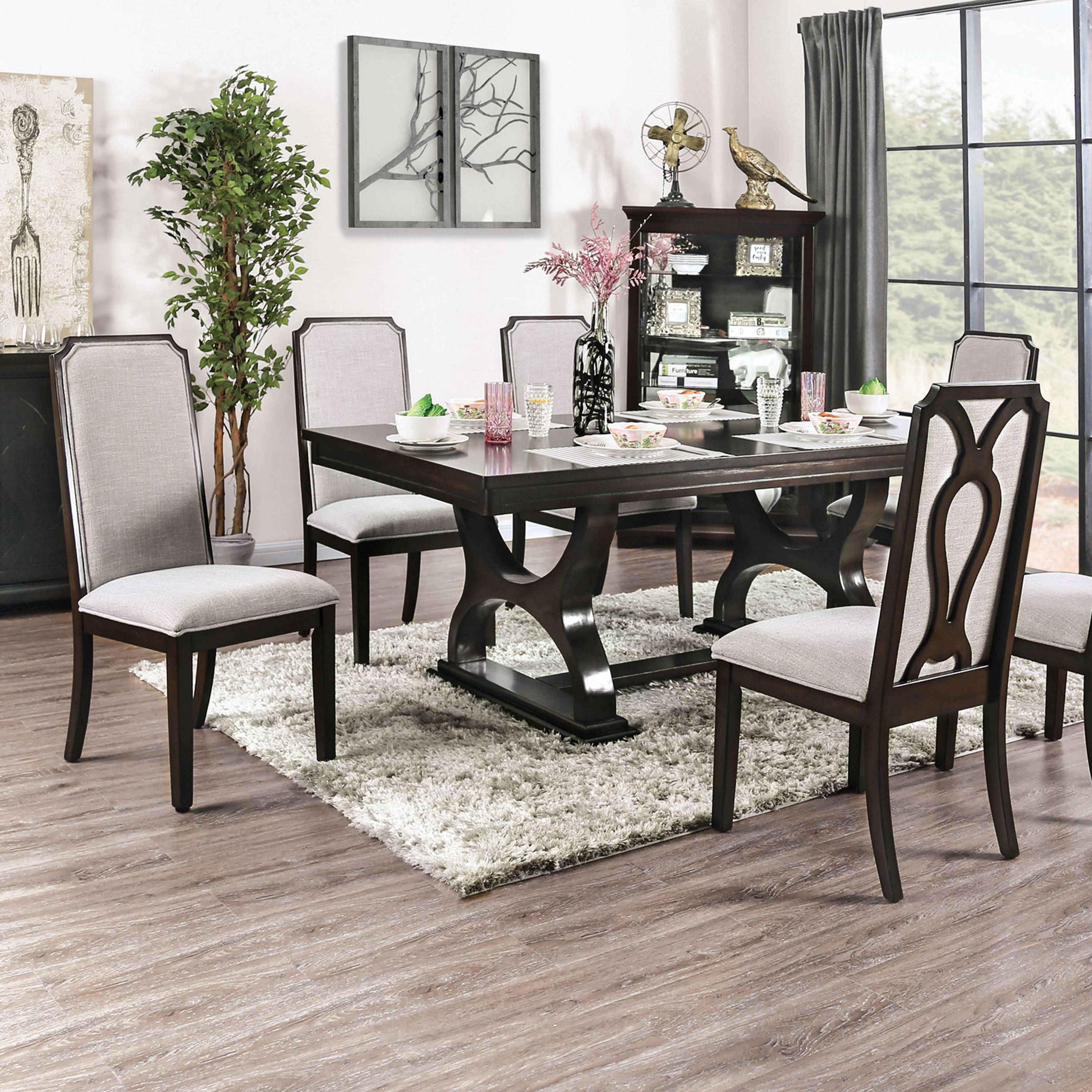 Juliza Transitional Fabric Side Chairs (Set of 2)